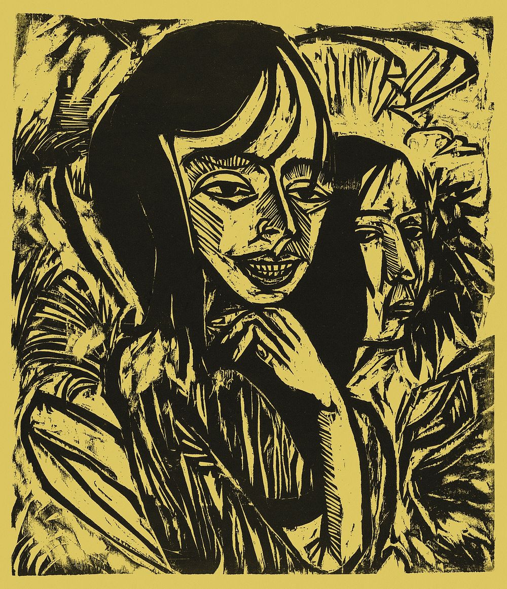 Fehmarn Girls (1913) print in high resolution by Ernst Ludwig Kirchner. Original from The National Gallery of Art. Digitally…