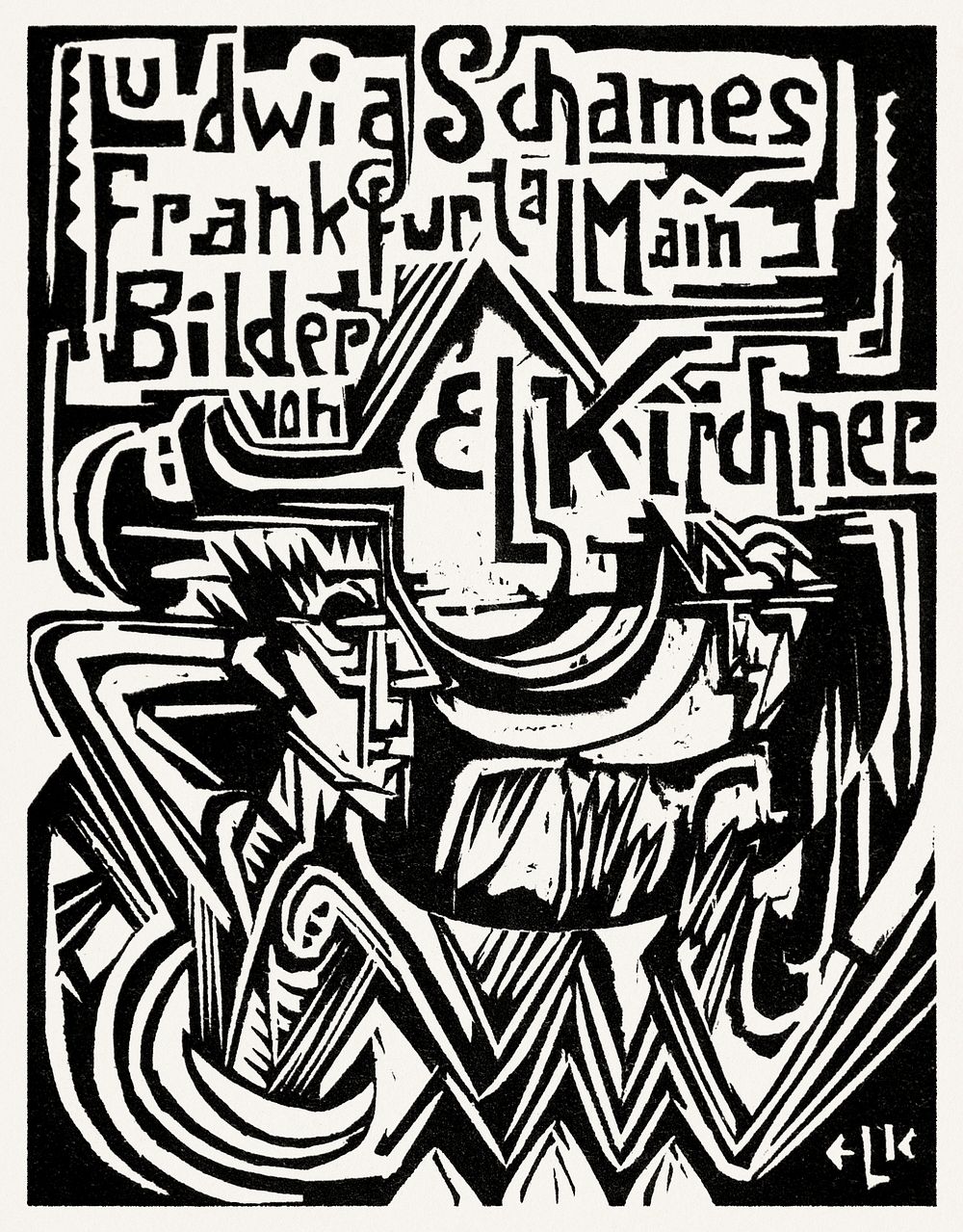 Ludwig Schames, Frankfurt am Main (1919) print in high resolution by Ernst Ludwig Kirchner. Original from The Los Angeles…