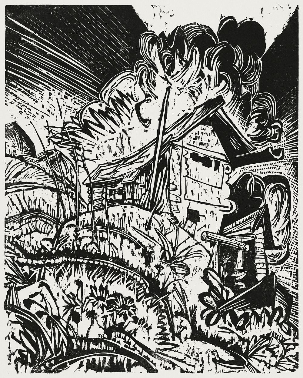Mountain House (1917) print in high resolution by Ernst Ludwig Kirchner. Original from The National Gallery of Art.…
