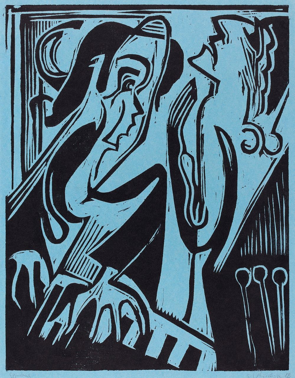 Pianist and Singer (1928) print in high resolution by Ernst Ludwig Kirchner. Original from The National Gallery of Art.…