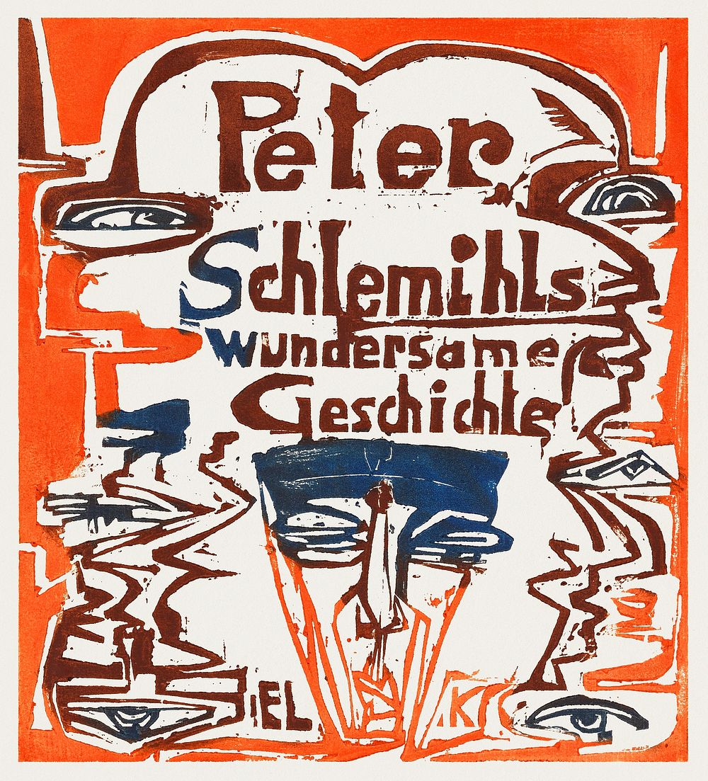 Peter Schlemihl's Wondrous Story (1915) print in high resolution by Ernst Ludwig Kirchner. Original from The National…