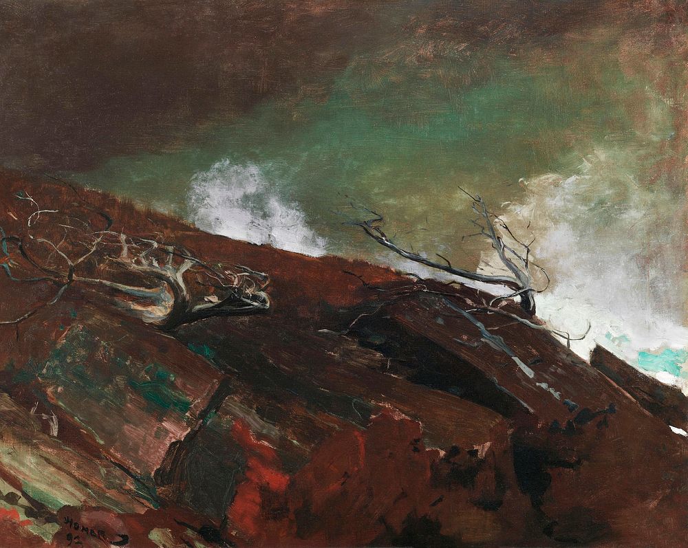 Coast of Maine (1893) by Winslow Homer. Original from The Smithsonian Institution. Digitally enhanced by rawpixel.