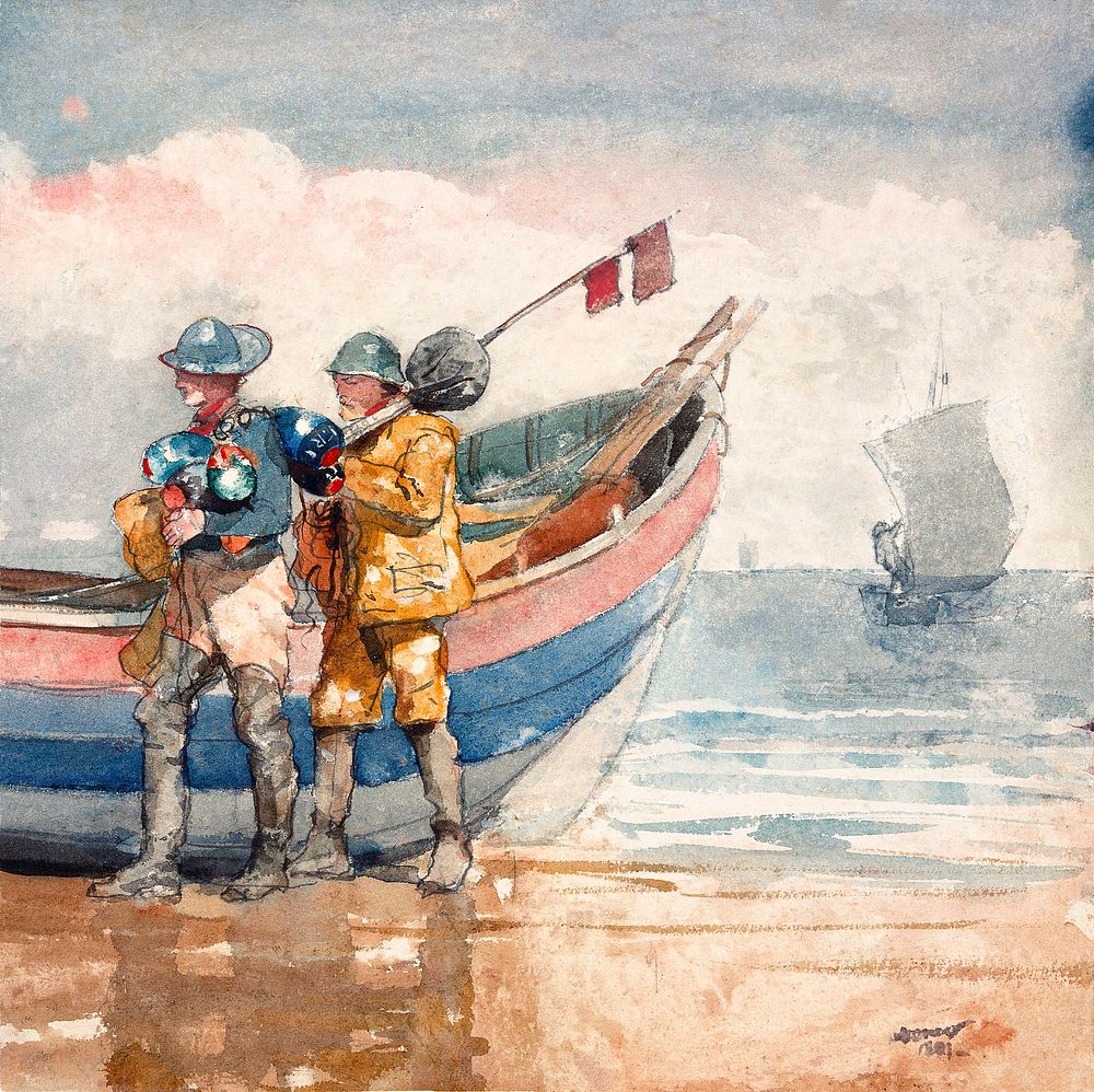 The Return (1881) by Winslow Homer. Original from The Smithsonian Institution. Digitally enhanced by rawpixel.