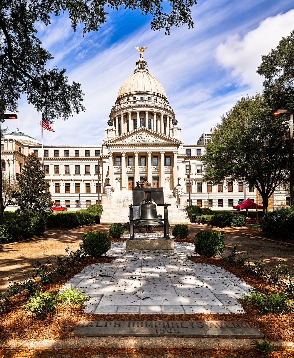The Mississippi State Capitol in Jackson. Original image from Carol M. Highsmith&rsquo;s America, Library of Congress…
