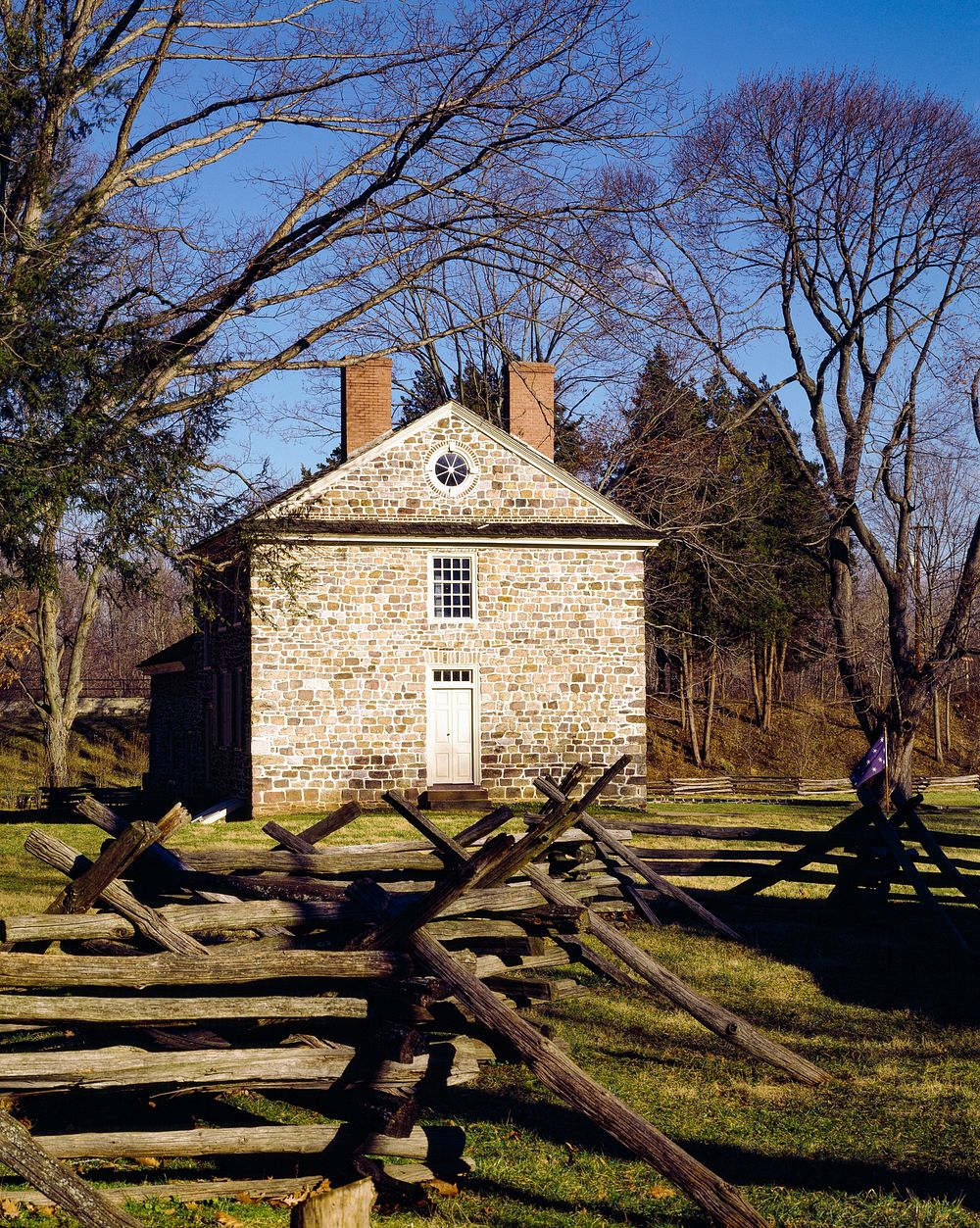 Revolutionary Army Headquarters, Valley Forge. Original image from Carol M. Highsmith&rsquo;s America, Library of Congress…