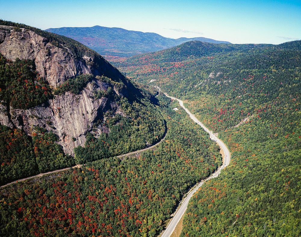 Franconia Notch, New Hampshire, Appalachian Trail. Original image from Carol M. Highsmith&rsquo;s America, Library of…