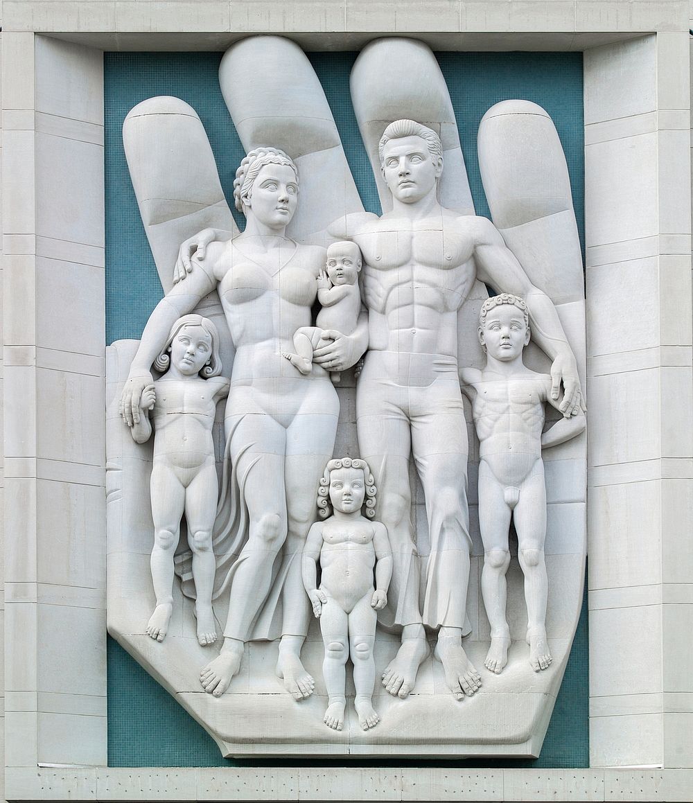 Bas Relief architectural detail on the Building in Lincoln, Nebraska. Original image from Carol M. Highsmith&rsquo;s…