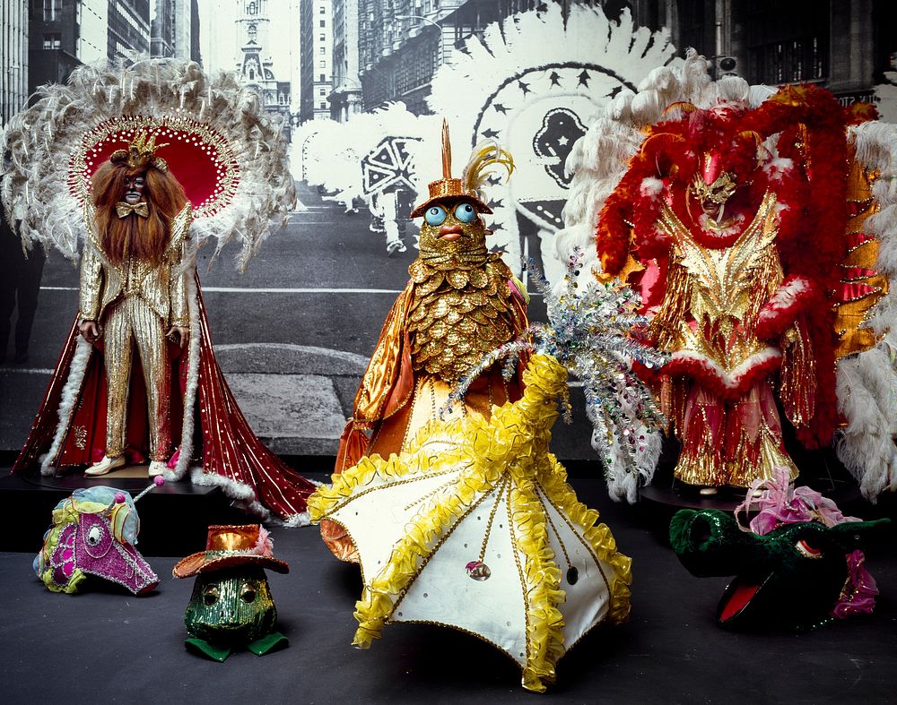 Colorful costumes at the Mummers Museum in South Philadelphia, Pennsylvania. Original image from Carol M. Highsmith&rsquo;s…