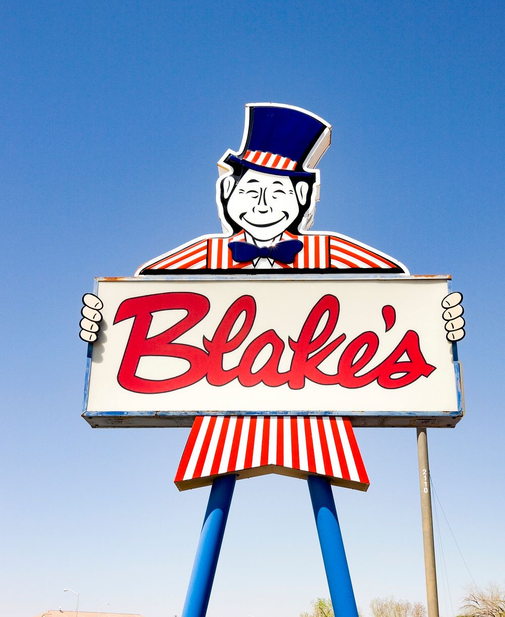 Blake's hamburger sign in Albuquerque, New Mexico. Original image from Carol M. Highsmith&rsquo;s America, Library of…