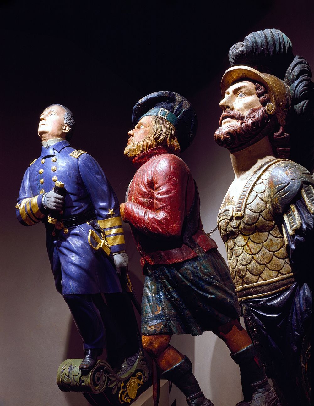Connecticut wooden ship's figureheads at the Mystic Seaport Maritime Museum. Original image from Carol M. Highsmith&rsquo;s…