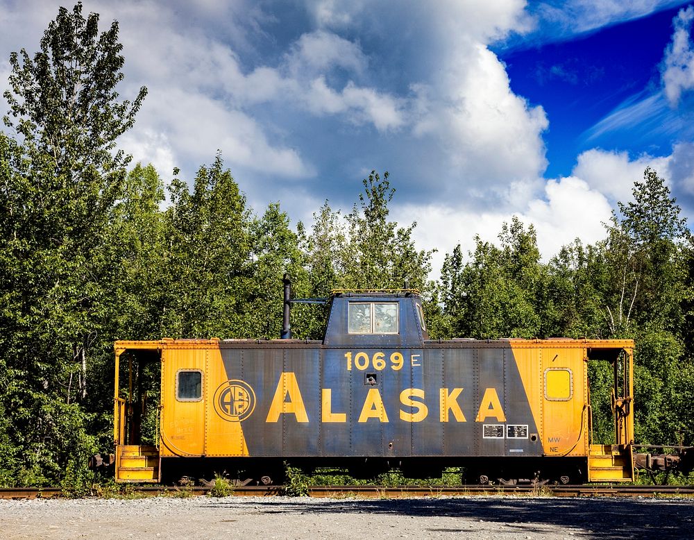 Old Railroad box car, Alaska. Original image from Carol M. Highsmith&rsquo;s America. Digitally enhanced by rawpixel.