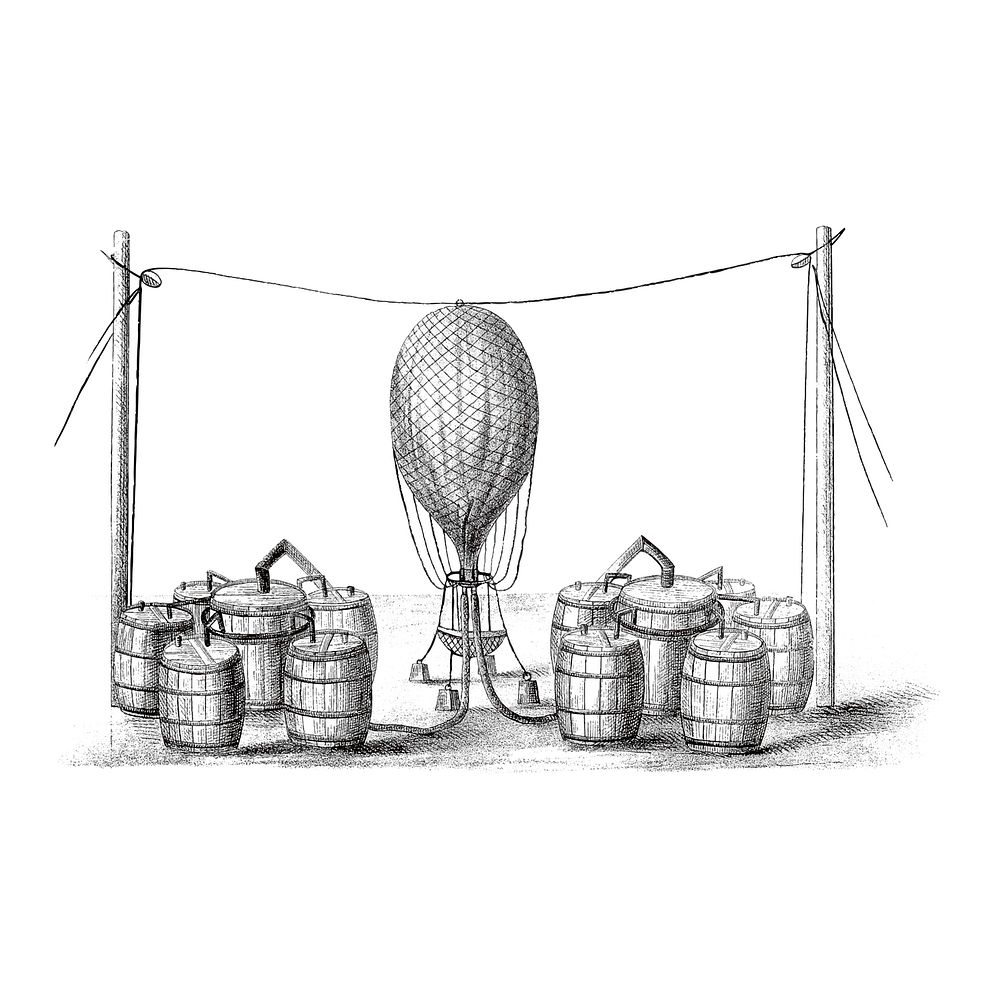 Vintage balloon illustration