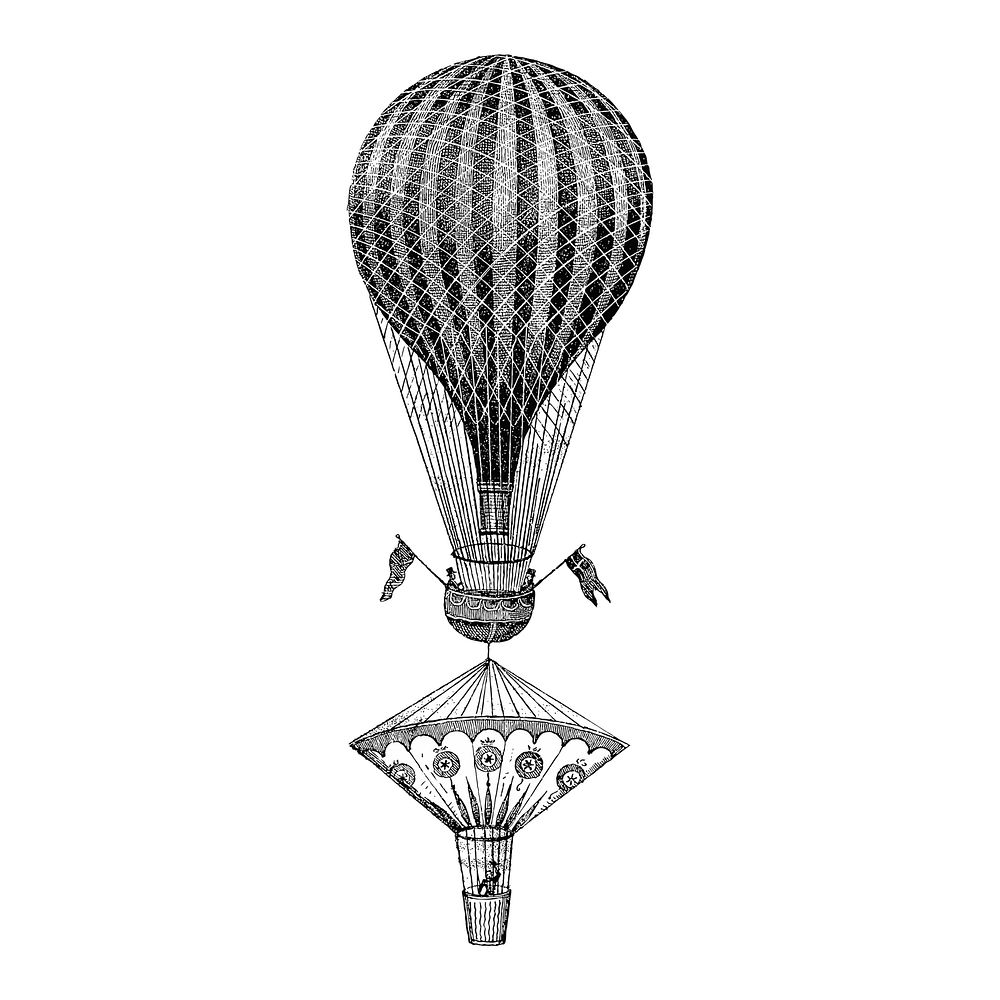 Vintage balloon illustration
