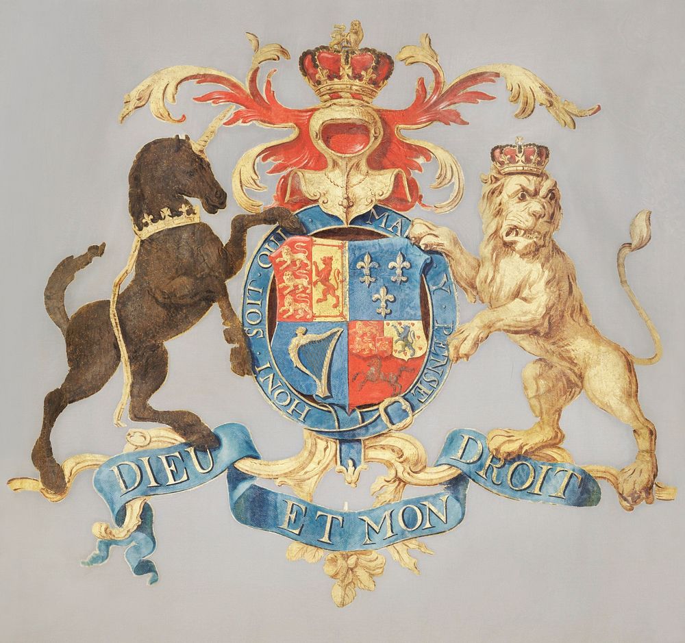 Banner of one of the Scottish regiments by anonymous (1750&ndash;1783). Original from The Rijksmuseum. Digitally enhanced by…