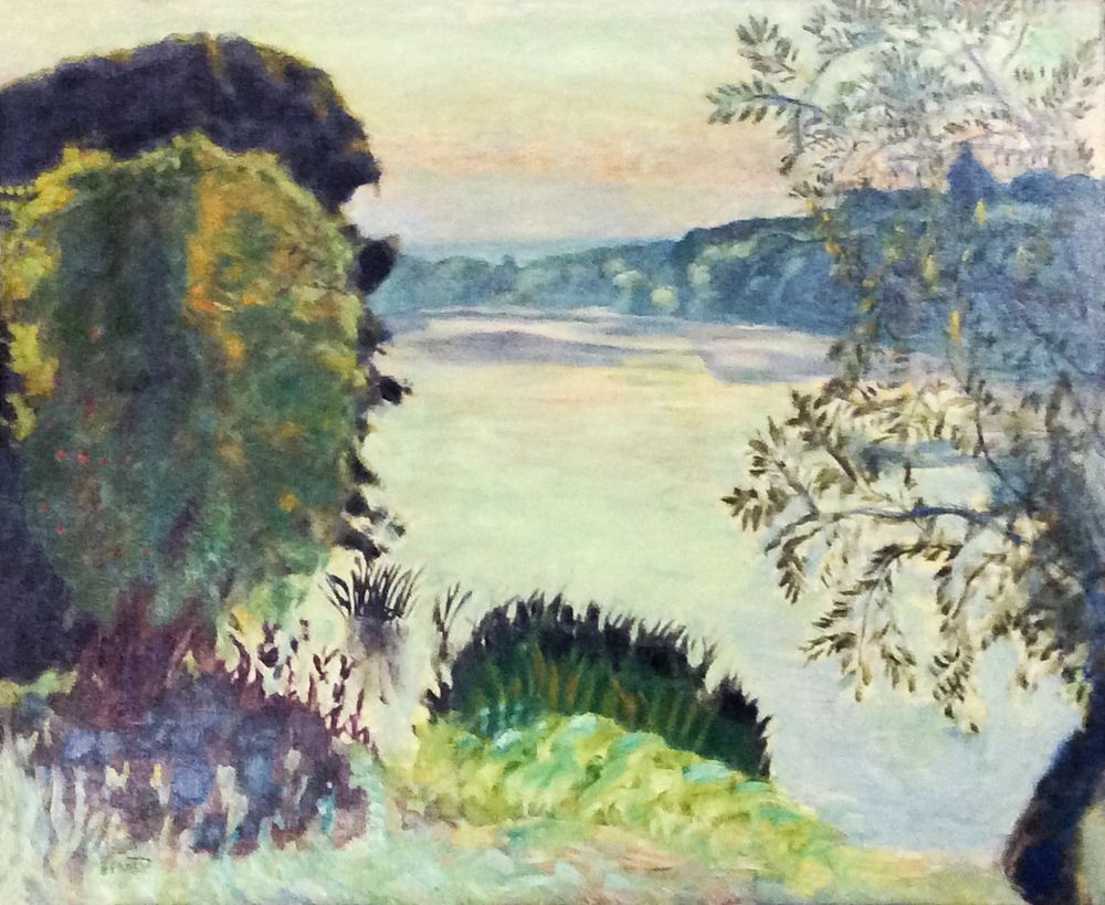 The Seine at Vernon (1925) painting in high resolution by Pierre Bonnard. Original from The MET Museum. Digitally enhanced…