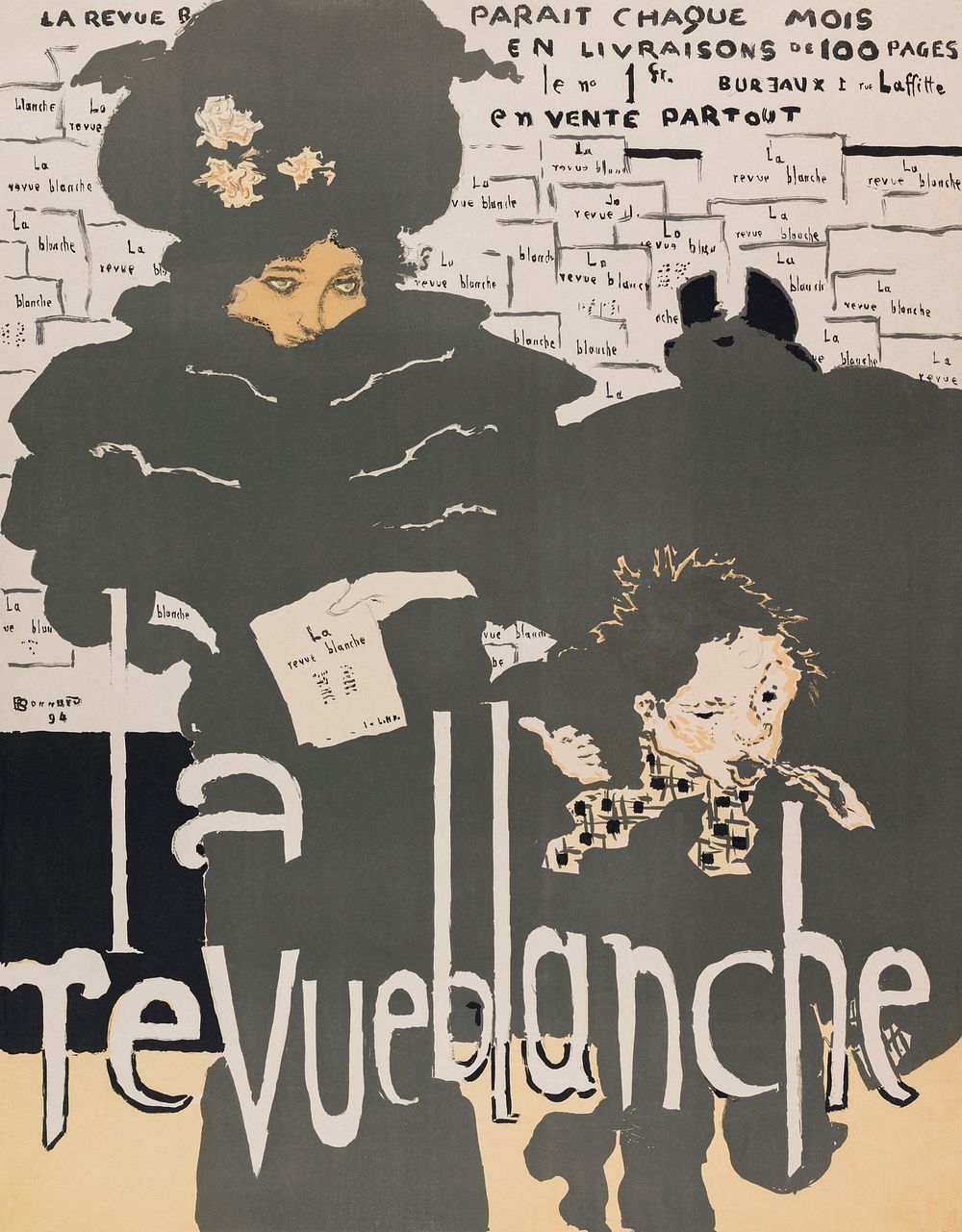 Poster for the "Revue Blanche" (1894) print in high resolution by Pierre Bonnard. Original from the Public Institution Paris…