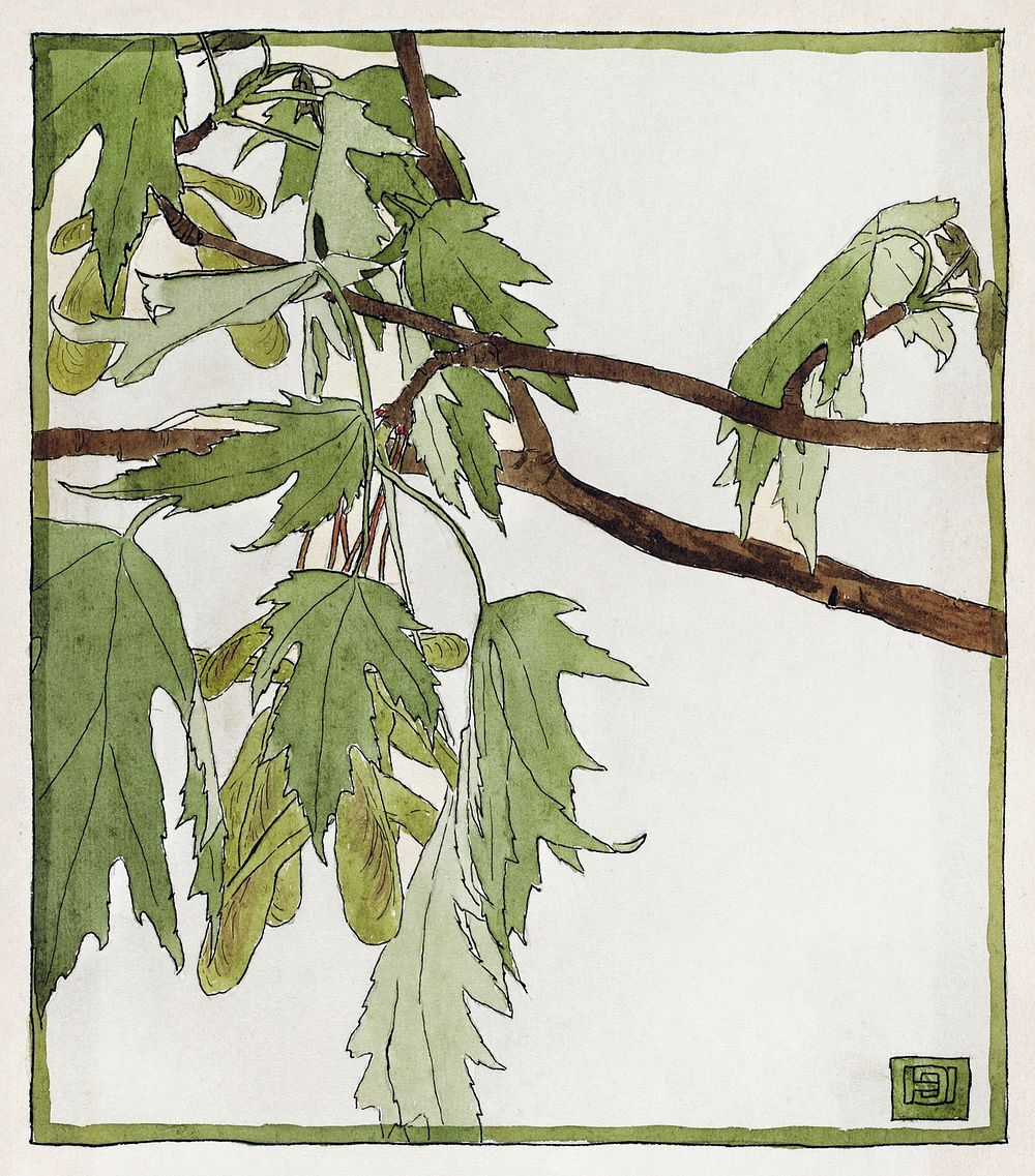Maple (1915) by Hannah Borger Overbeck. Original from The Los Angeles County Museum of Art. Digitally enhanced by rawpixel.