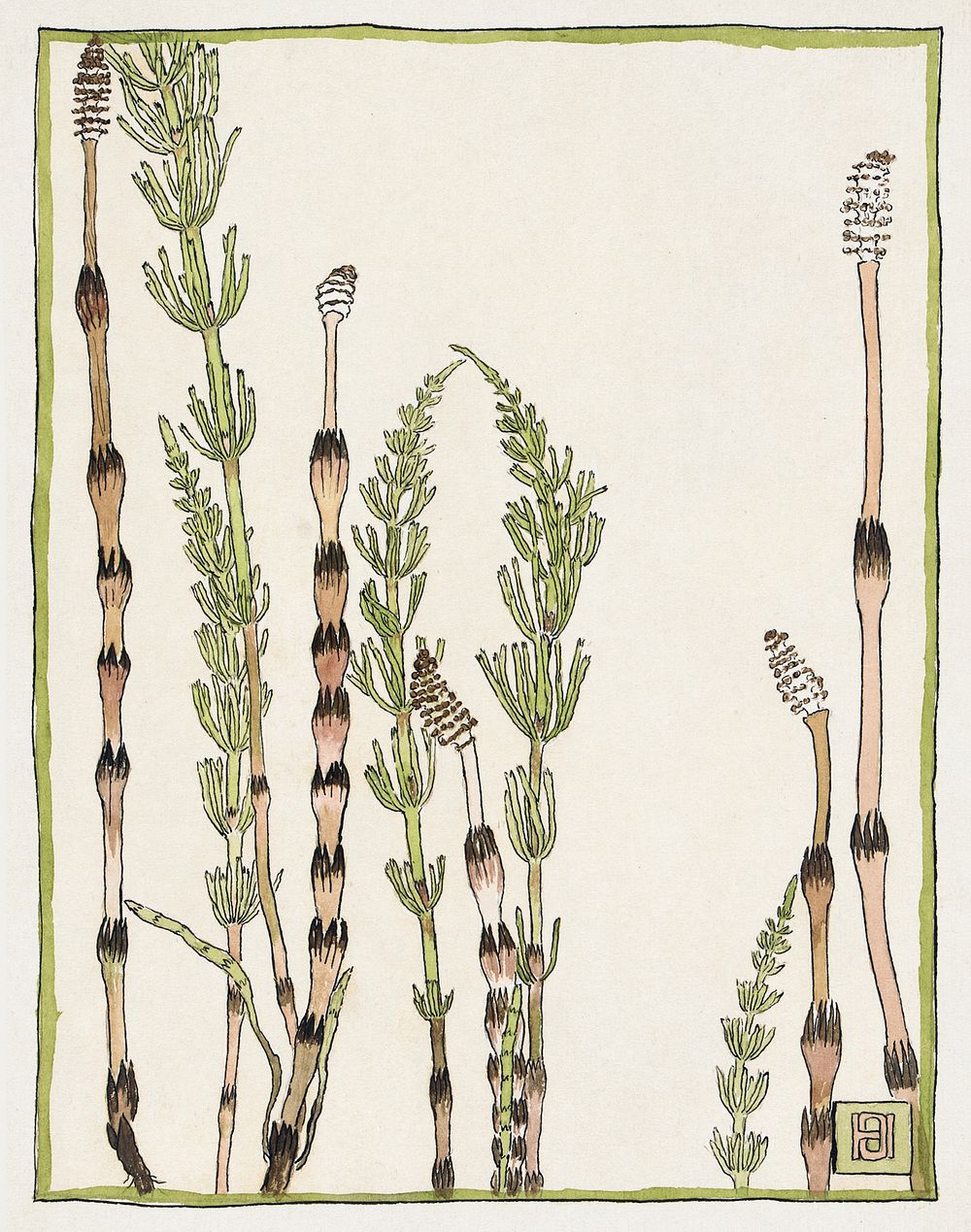 Horsetail (1915) by Hannah Borger Overbeck. Original from The Los Angeles County Museum of Art. Digitally enhanced by…