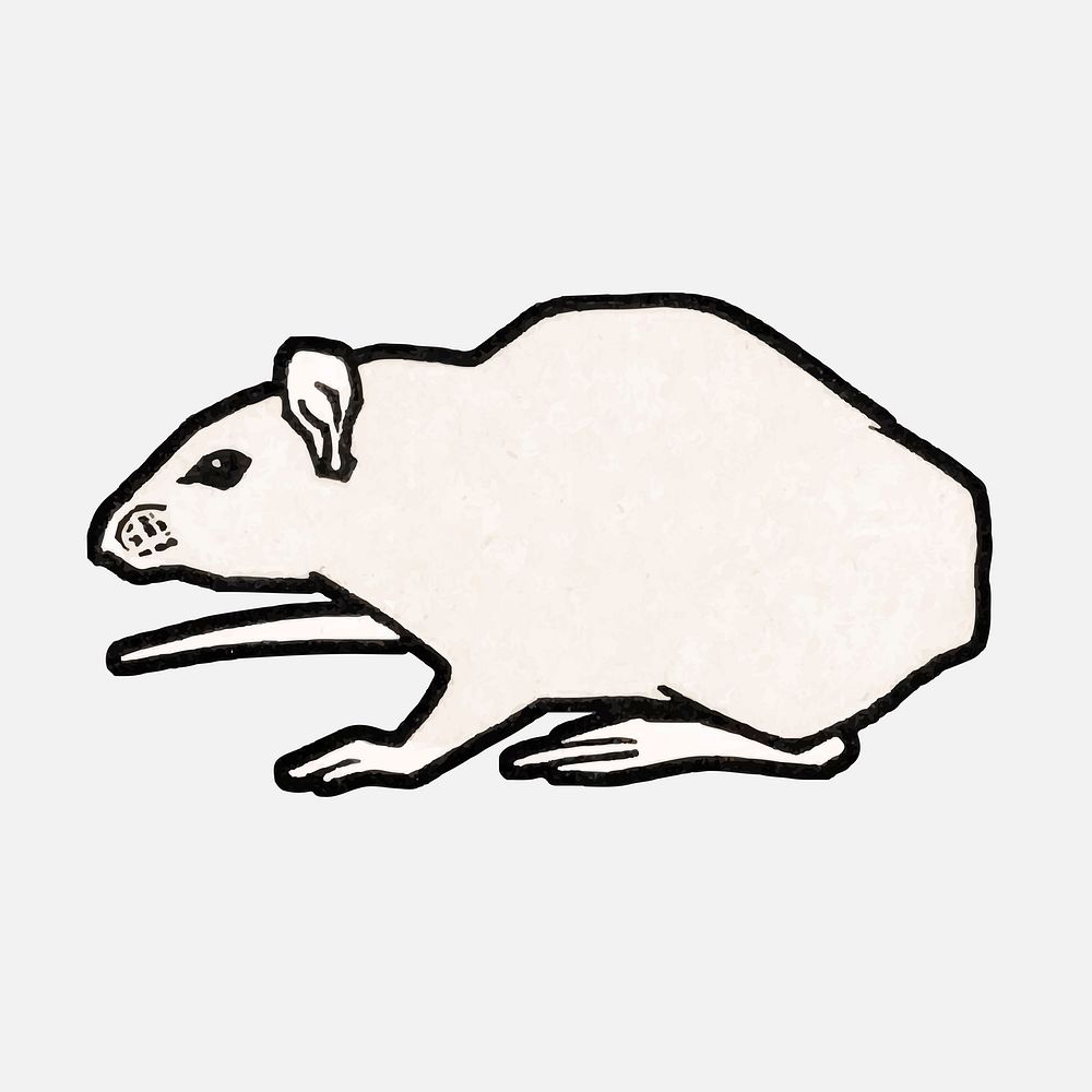 Mouse (1917) by Julie de Graag (1877-1924). Original from the Rijks Museum. Digitally enhanced by rawpixel.