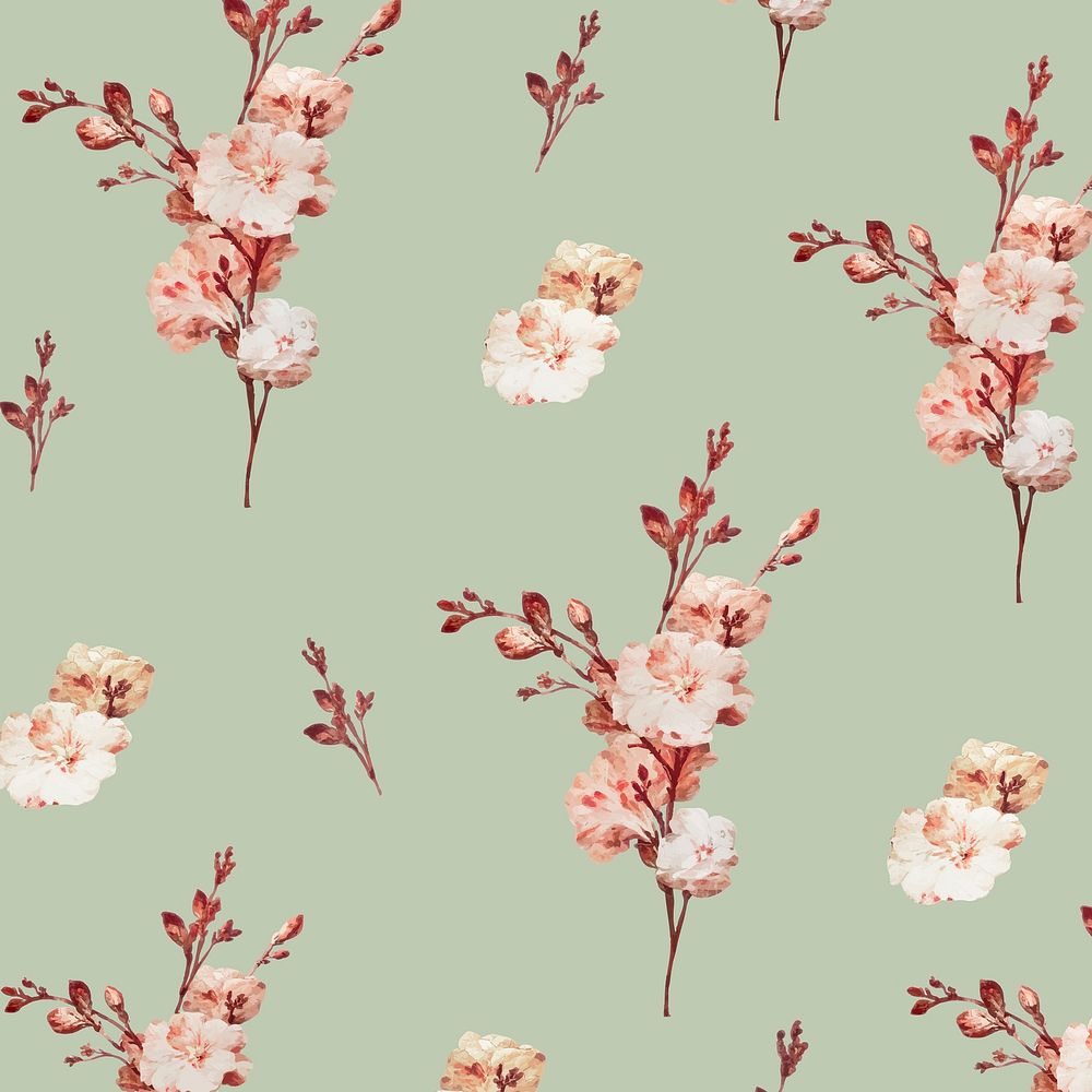 Vintage floral background illustration vector