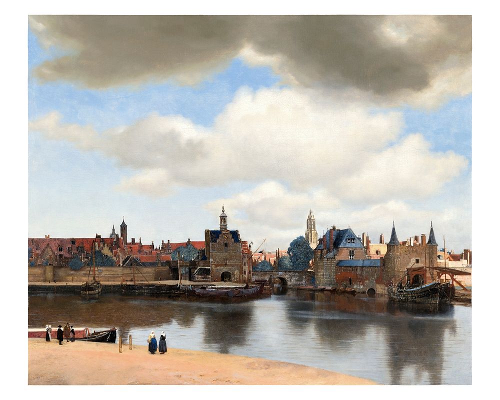 Vermeer Wall Art, Johannes Vermeer&rsquo;s famous painting View of Delft (ca. 1660&ndash;1661). Original from the…