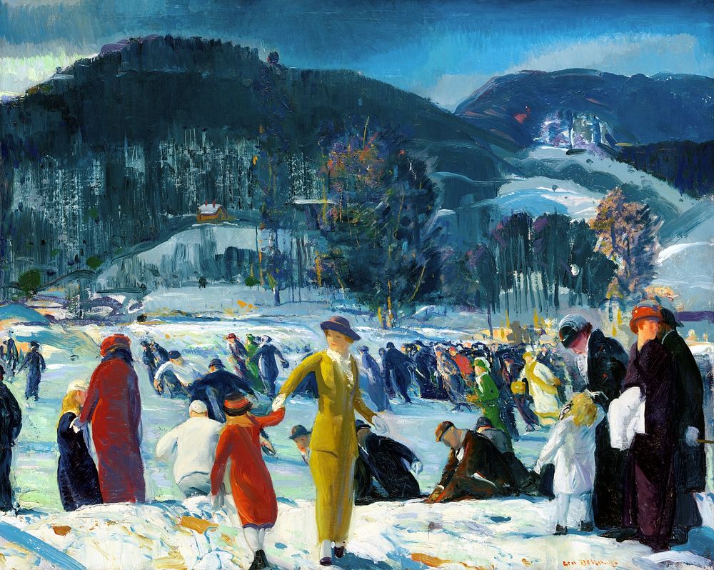 Love of Winter (1914) painting in high resolution by George Wesley Bellows. Original from Los Angeles County Museum of Art.…