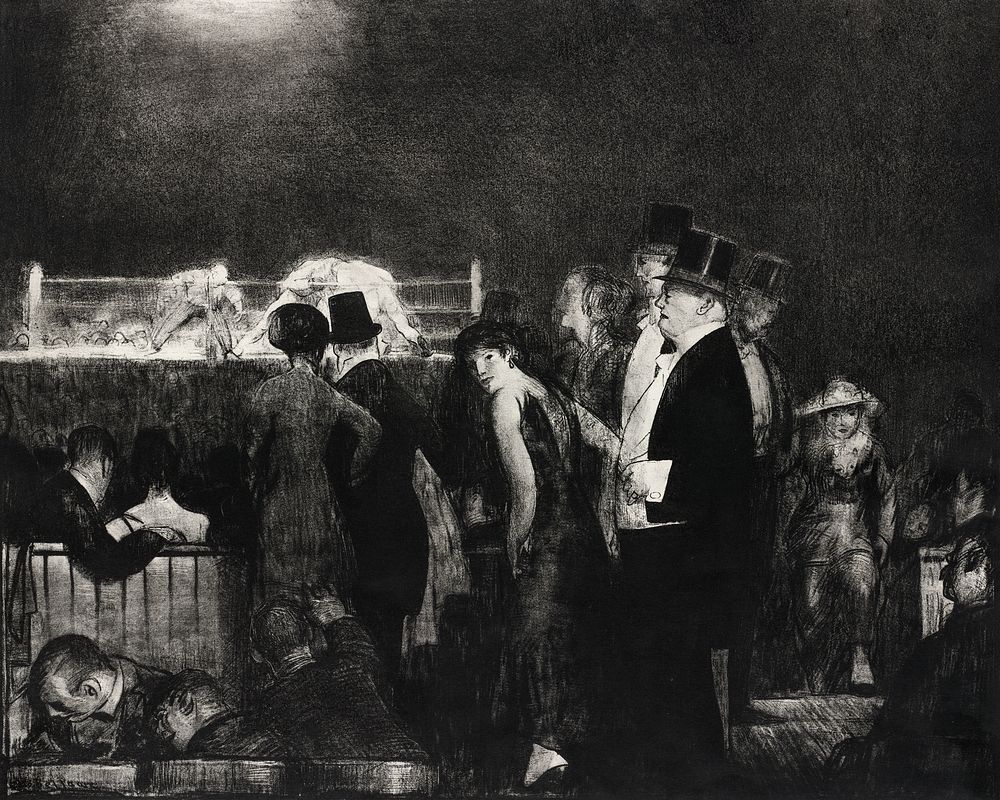 Preliminaries (1916) print in high resolution by George Wesley Bellows. Original from the Boston Public Library. Digitally…