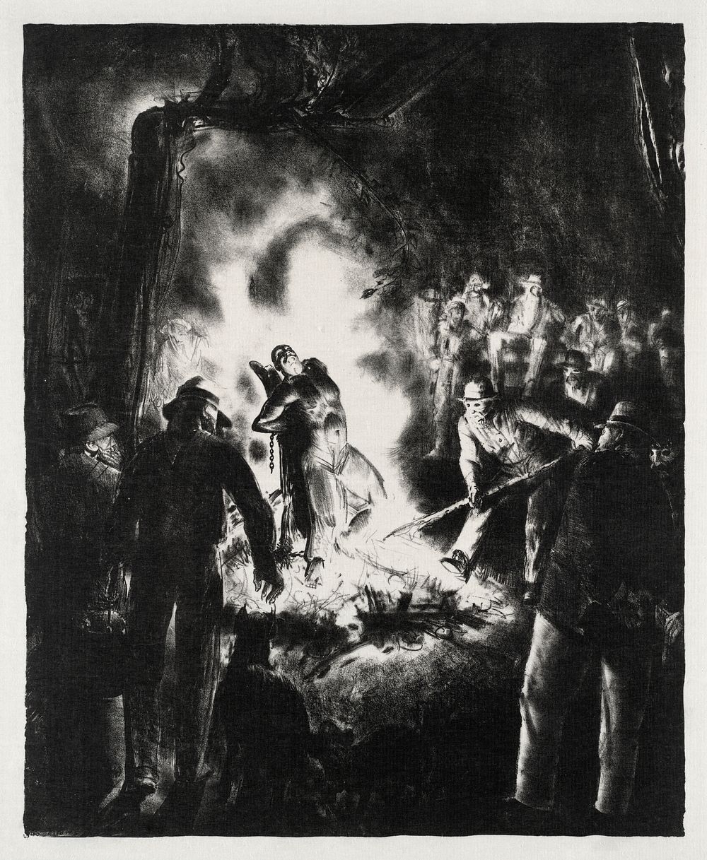 The law is too slow (1923) print in high resolution by George Wesley Bellows. Original from the Boston Public Library.…