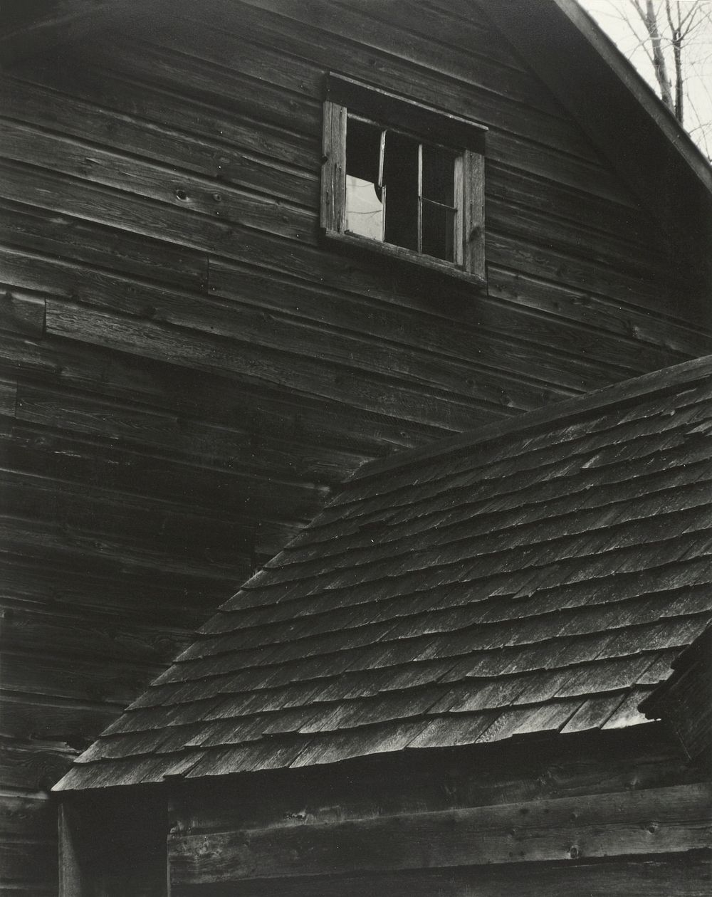 Barn&mdash;Lake George (1922) by Alfred Stieglitz. Original from The Art Institute of Chicago. Digitally enhanced by…