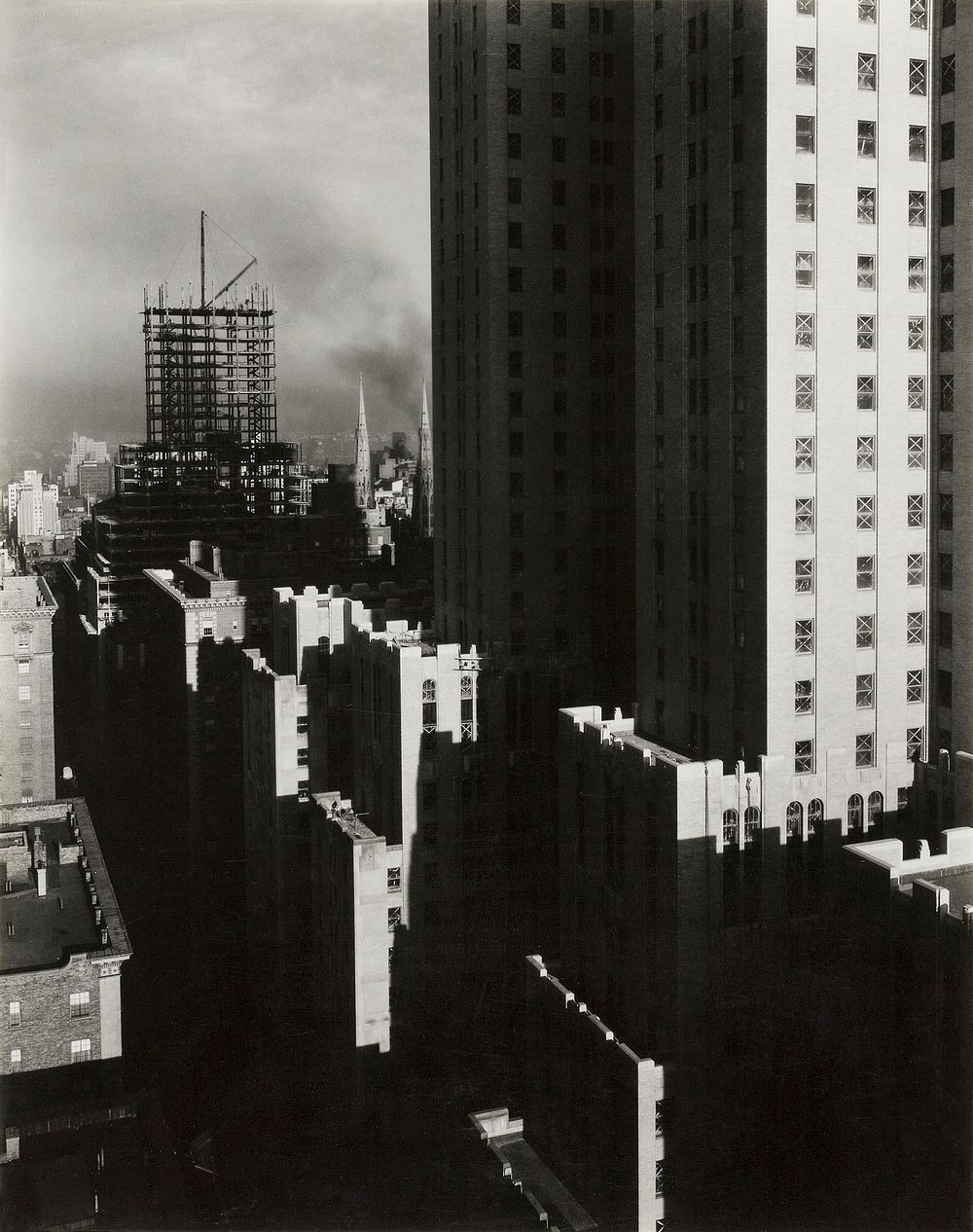From My Window at the Shelton, West (1931) by Alfred Stieglitz. Original from The Art Institute of Chicago. Digitally…