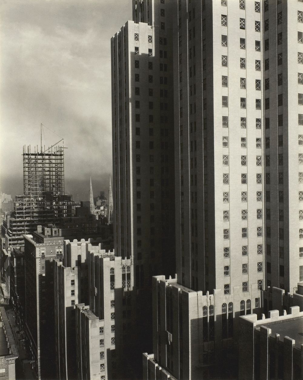 From My Window at the Shelton, West (1931) by Alfred Stieglitz. Original from The Art Institute of Chicago. Digitally…