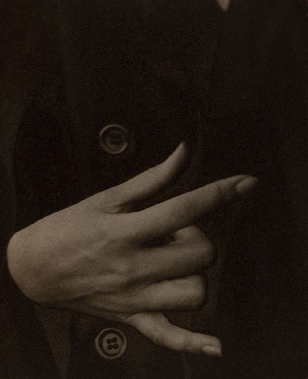 Georgia O&rsquo;Keeffe&mdash;Hand (1918) by Alfred Stieglitz. Original from The Art Institute of Chicago. Digitally enhanced…