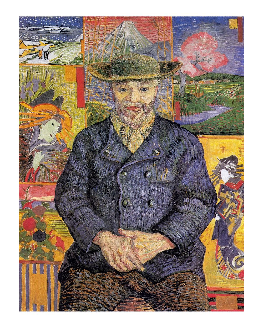 Van Gogh wall art, famous Portrait of P&egrave;re Tanguy painting wall decor.