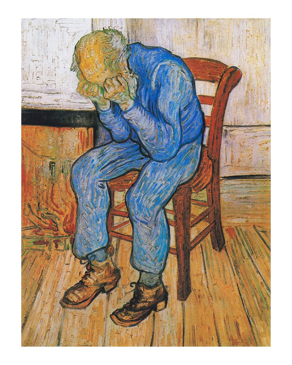 Van Gogh art print, famous painting At Eternity's Gate wall decor.