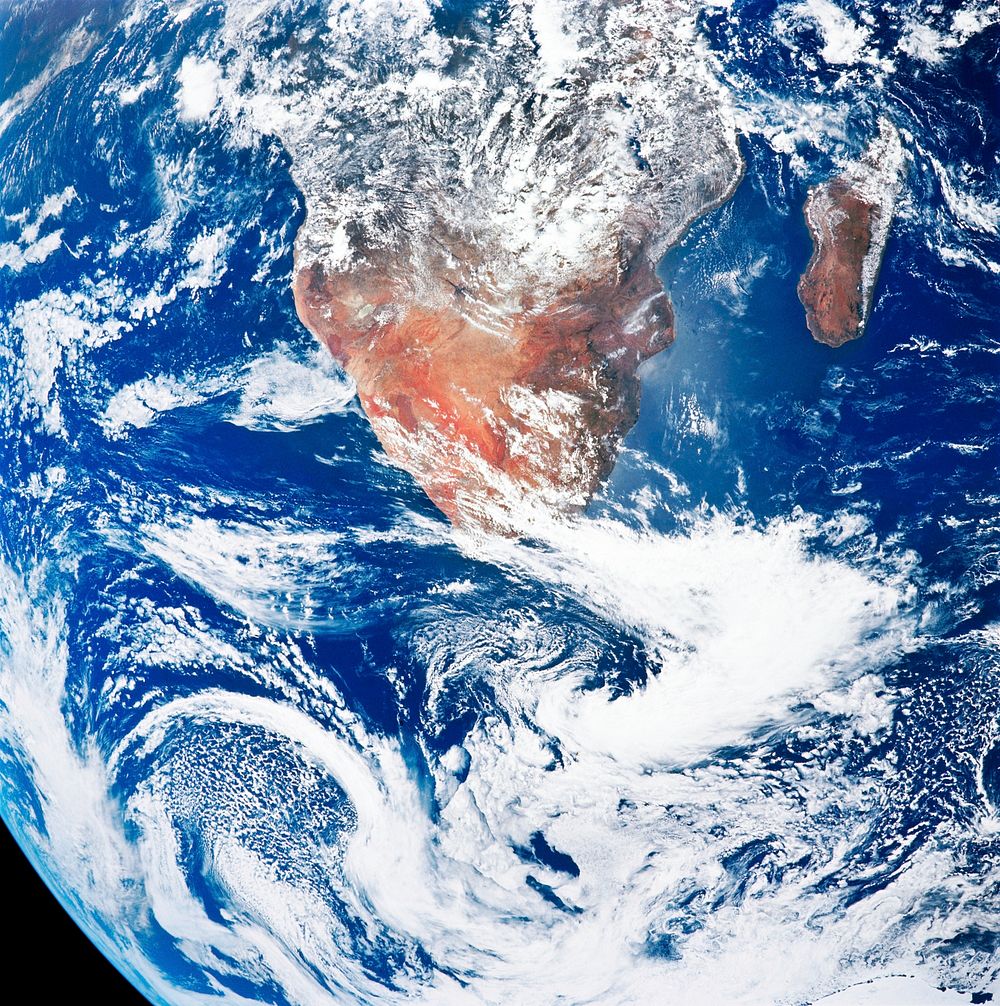 Earth from the space. Original from NASA. Digitally enhanced by rawpixel.