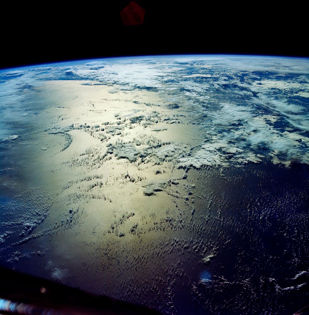 Area of Indian Ocean just east of the island of Madagascar. Original from NASA. Digitally enhanced by rawpixel.