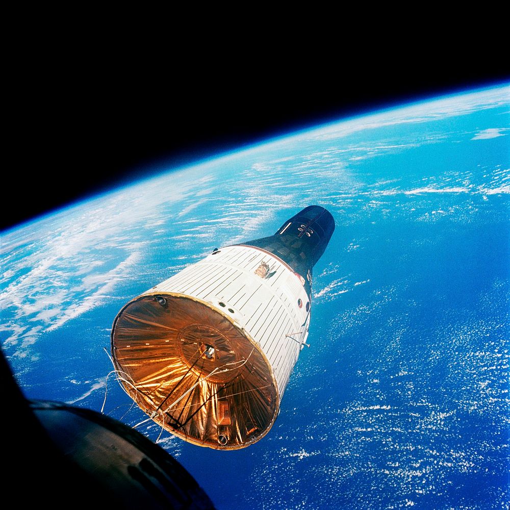The Gemini-Titan 7 (GT-7) spacecraft. Original from NASA. Digitally enhanced by rawpixel.