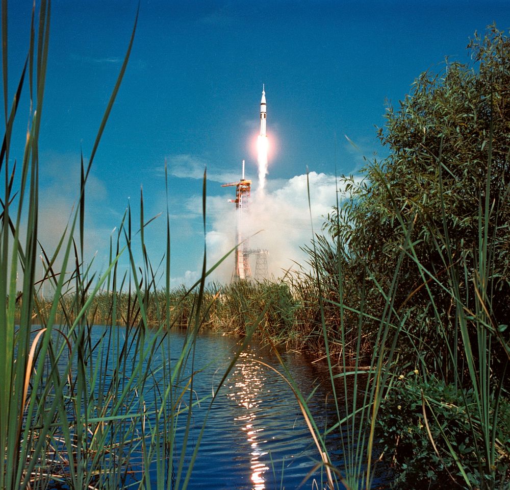 Liftoff - Apollo-Soyuz Test Project (ASTP) - KSC