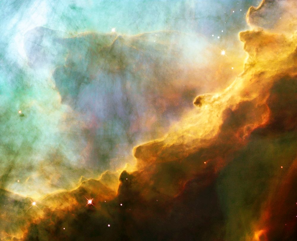 The Omega Nebula (M17) resembling the fury of a raging sea. Original from NASA. Digitally enhanced by rawpixel.