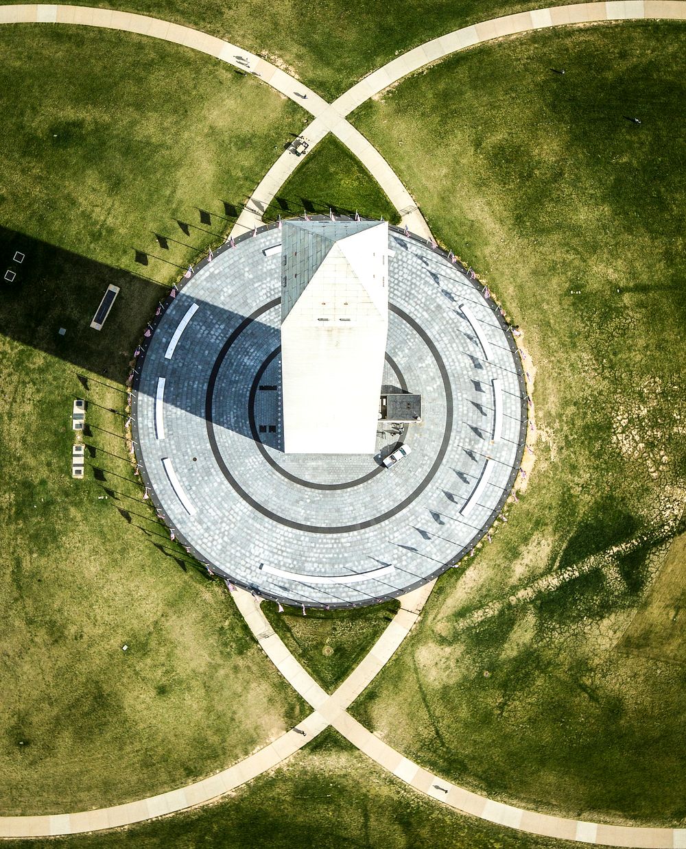 Aerial view of the Washington Monument in Washington.Original from NASA. Digitally enhanced by rawpixel.