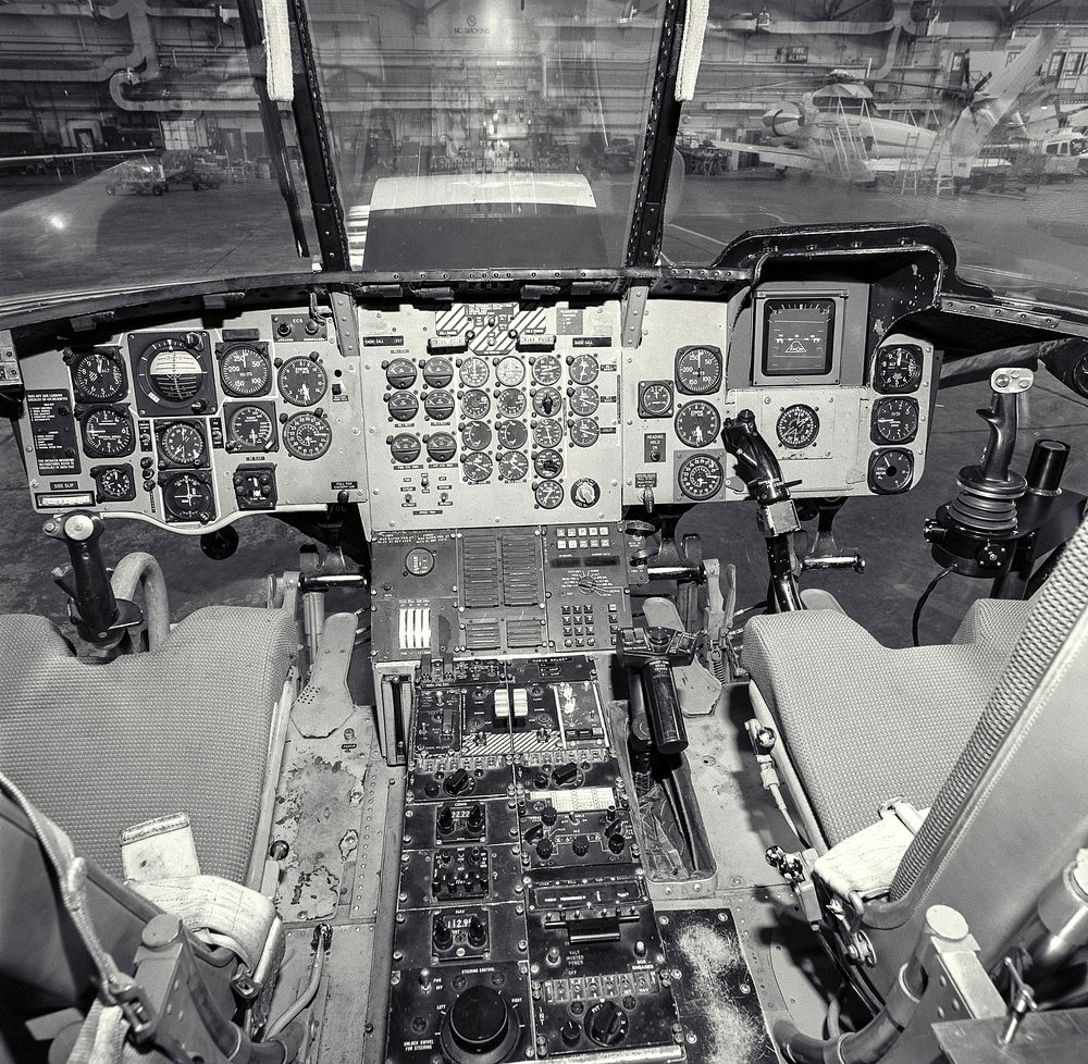 CH-47 (NASA-737) Control Panel and Cockpit. Original from NASA. Digitally enhanced by rawpixel.