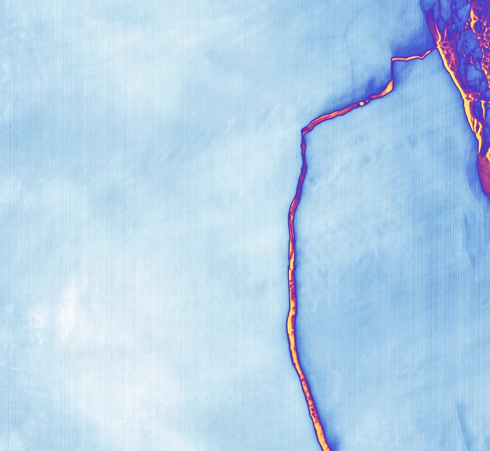 Massive Iceberg Breaks Off from Antarctica. Original from NASA. Digitally enhanced by rawpixel.