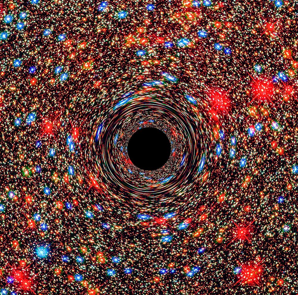 Behemoth Black Hole Found in an Unlikely Place. A supermassive black hole at the core of a galaxy. Original from NASA.…
