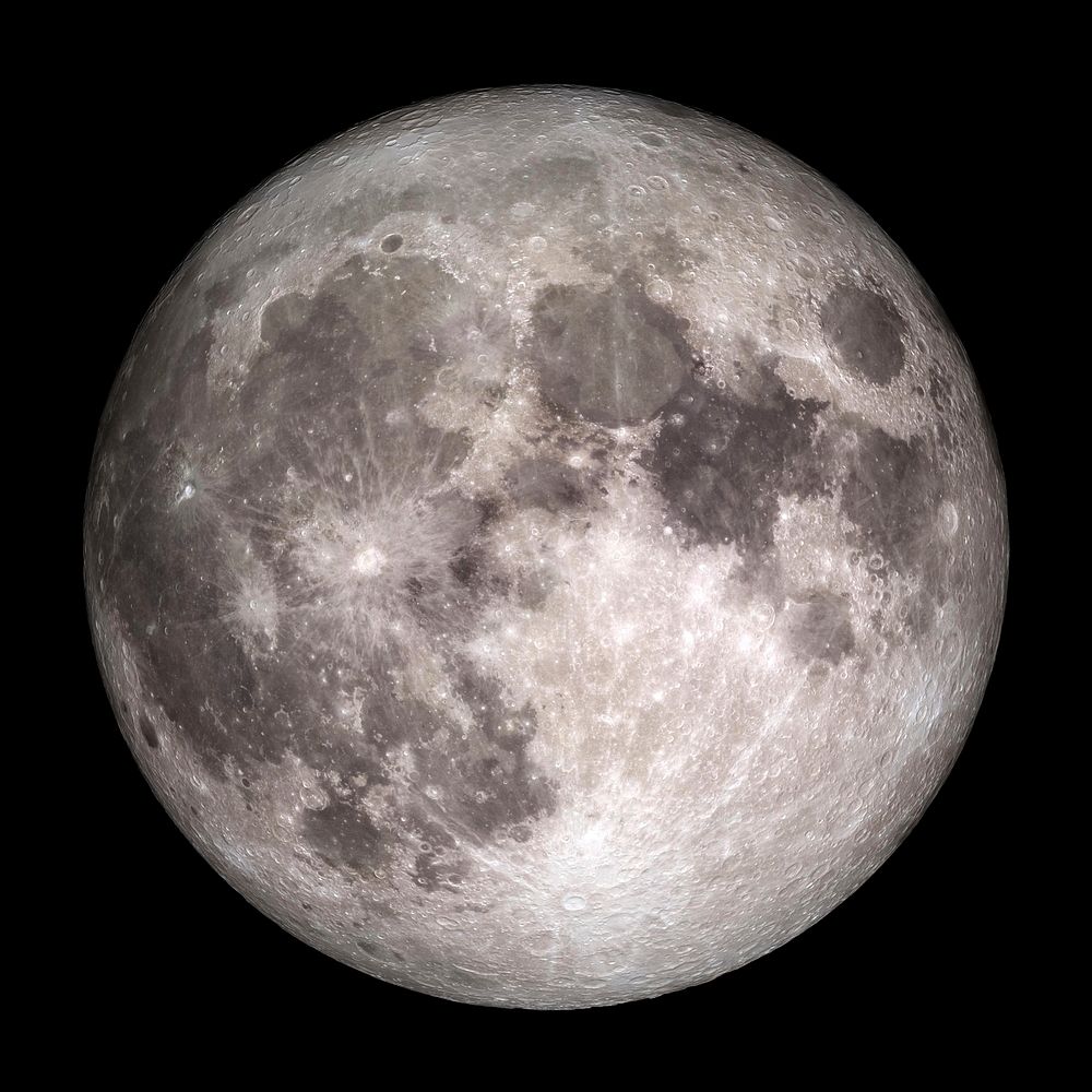 Full Moon. Original from NASA. Digitally enhanced by rawpixel.