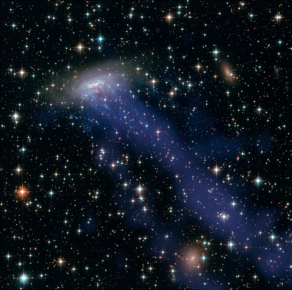 NASA's Hubble Finds Life is Too Fast, Too Furious for This Runaway Galaxy. Original from NASA. Digitally enhanced by…