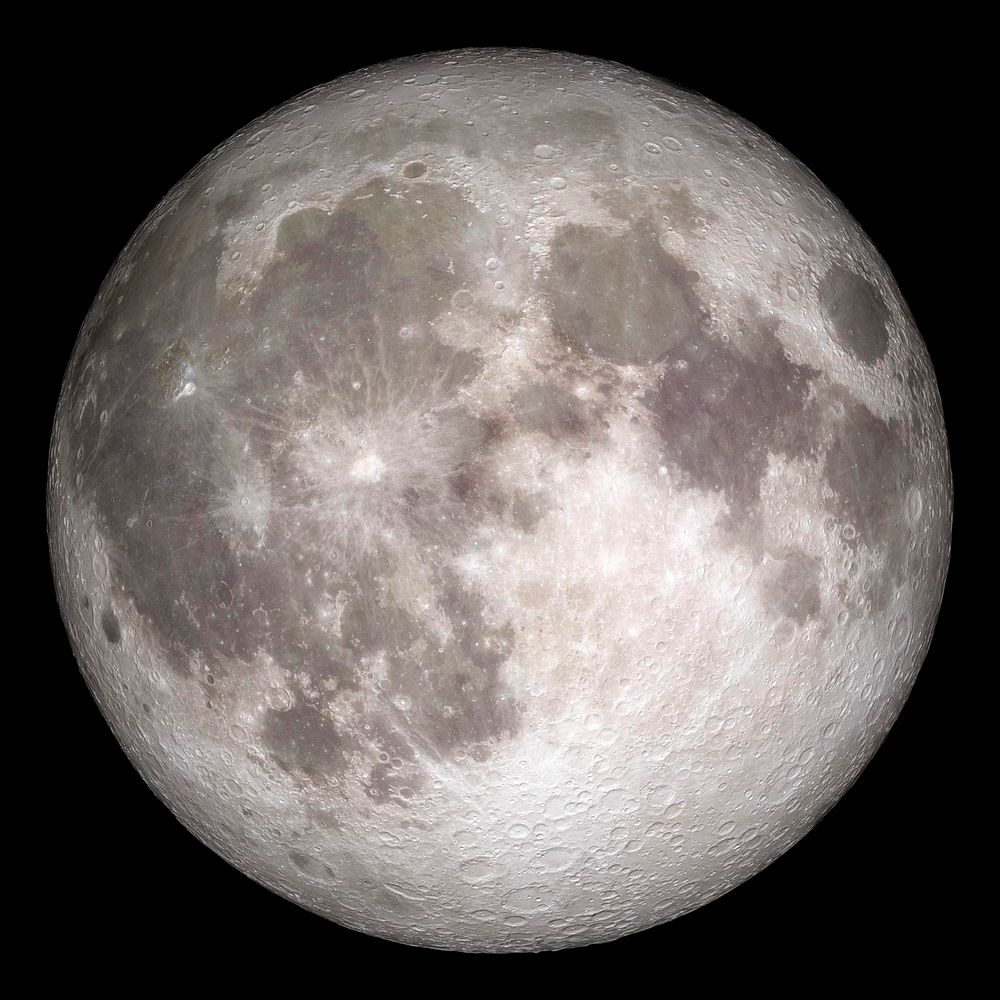 Full moon. Original from NASA. Digitally enhanced by rawpixel.