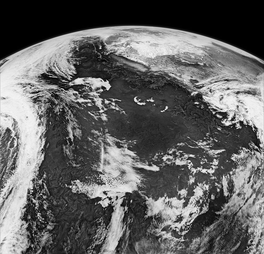 Satellite image of Earth. Original from NASA. Digitally enhanced by rawpixel.