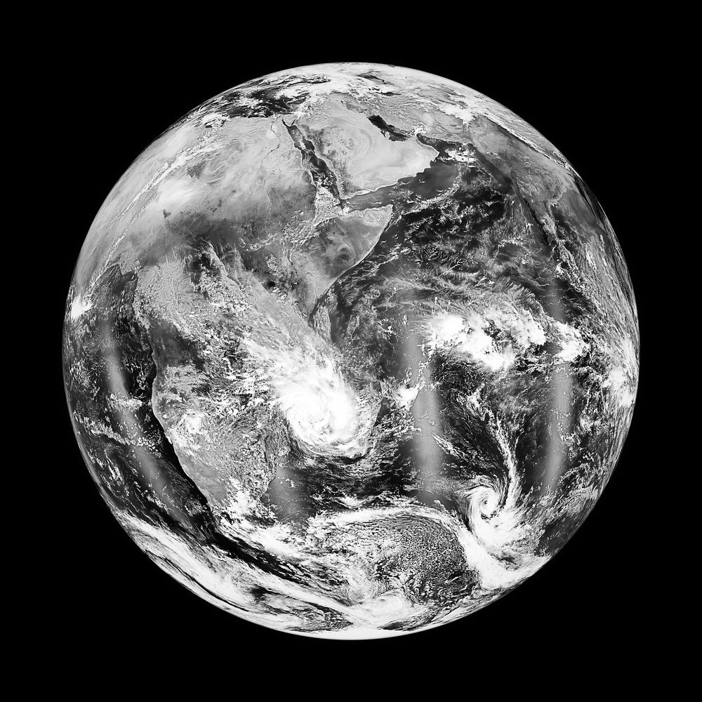 Satellite image of Earth. Original from NASA. Digitally enhanced by rawpixel.