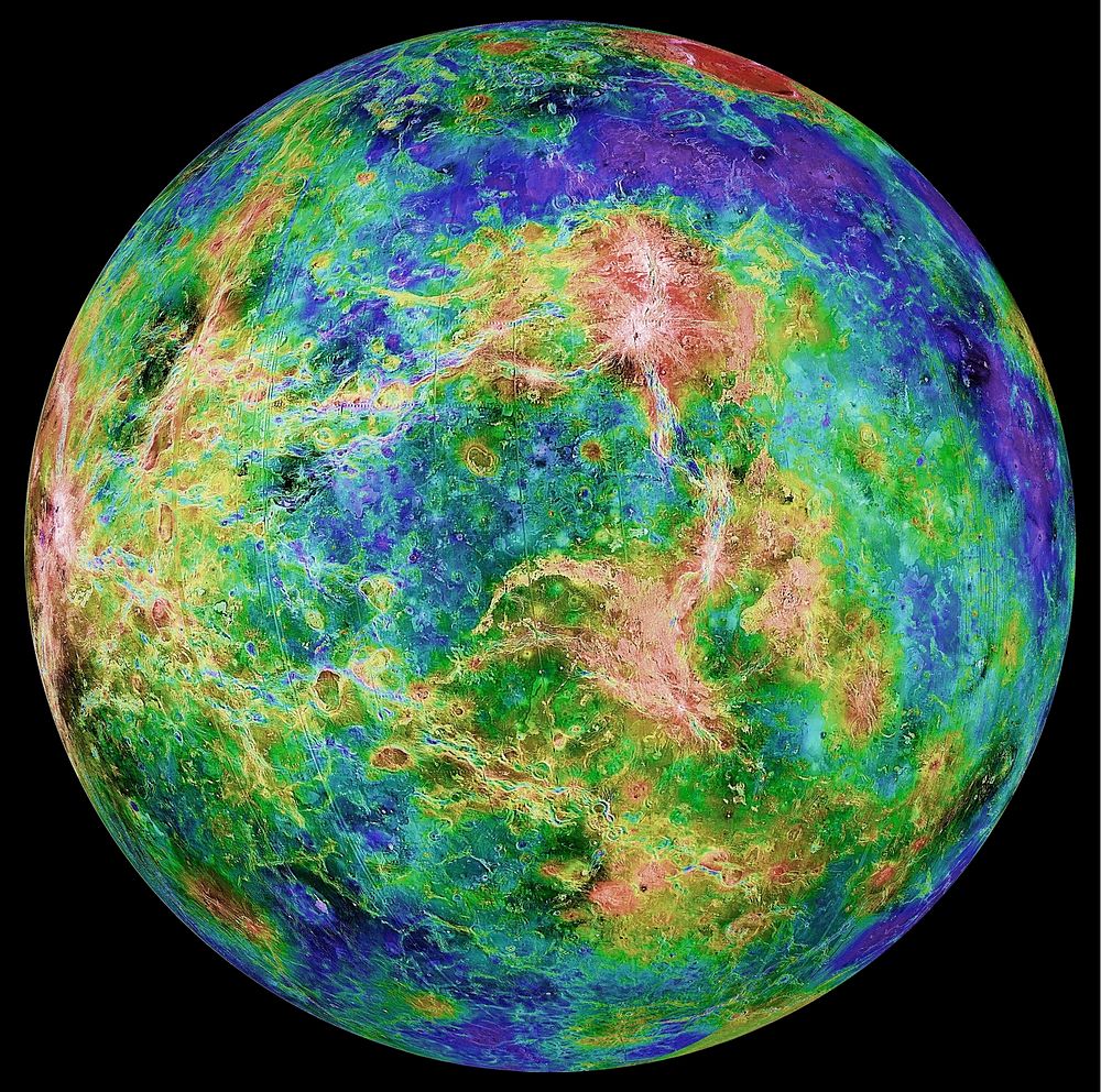 The view of Venus. Original from NASA. Digitally enhanced by rawpixel.