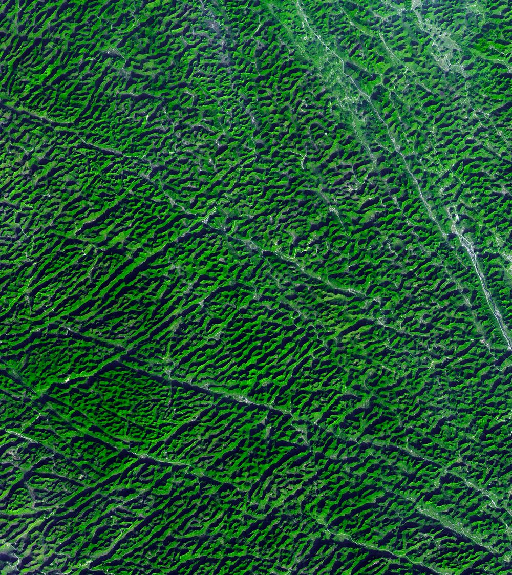 Guangxi Province in southeast China. Original from NASA. Digitally enhanced by rawpixel.